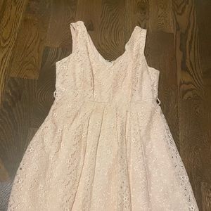 Blush lace dress